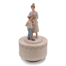 Spieluhr, Geschenk für Mutter, interessante geschnitzte musikalische Statue, Thanksgiving, Geburtstag, Mama, drehbar, B