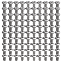 100 stuks M6 ultradunne zeskantkop grote platte schroefdraad, lengte 10 mm voor houten meubels