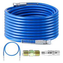 50Ft X 1/4inch Airless Paint Sprayer Hose, 8500PSI High Pressure Hose for Spraying Machine