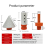 Brazed Diamond Milling Bit Chamferer Ceramic Tile Hole Expander 5/8-11 Thread Adapter Conical Stone Grinding Bits 3Pcs 7