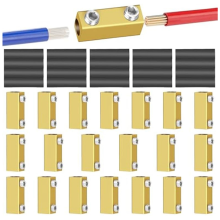 20-teiliges 20-Ampere-Kabelverbinder-Muttern-Kit, 10-AWG-Docking-Anschluss, Spleiß-Schnellverdrahtungsklemme, mit Schrumpfschlauch
