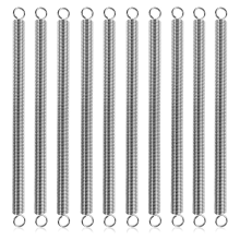 10 Stück Zugfedern 3/8 Zoll x 6-1/2 Zoll, 0,047 Zoll Federstahl-Doppelhaken für mechanische Reparaturen, Industriegaragentore, Heimwerker