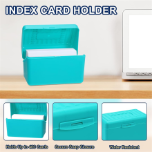 Karteikartenhalter-Box, 3 x 5 Zoll, Flash Note Organizer Case, 3 x 5 Aufbewahrungsbox, 4 Farben Packung