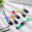 36Pieces Lighter Holders Retractable Clip Keychain Assorted Colour Holder with Cover Single 4