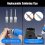 Cordless Soldering Iron Kit, LDE Digital Display USB Rechargeable for Small Projects, DIY 7