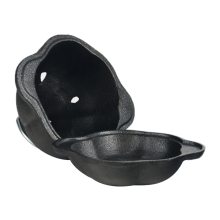 Vorgewürzter Dutch Oven-Topf aus Gusseisen, Knoblauchröster, Kartoffelbrötchen für Ihre Küche oder Ihren Outdoor-Grill, Ramen-Topf