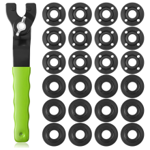 25-teiliges Winkelschleifer-Mutternschlüssel-Set, 5/8 Zoll-11 Flansch-Metall-Schlossschlüssel, Winkelaufsätze, Werkzeuge