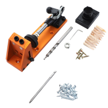 Holzbearbeitungs-Abschrägungslochwerkzeug, 9,5 mm, Aluminiumlegierung, mit Basis, Staubsauger-Bohrortungsgerät, Option A