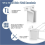 8Pcs Wire Shelf End Brackets,Plastic Closet Shelves Brackets Wall Mount Corner Support Bracket 4