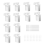 12Pcs Wire Shelf End Brackets,Plastic Closet Shelves Brackets Wall Mount Corner Support Bracket 1