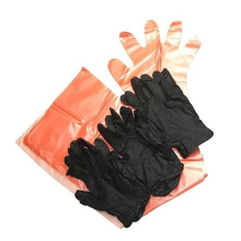 Gants d'éviscération de cerfs pour la chasse - Pack combiné de gants d'éviscération longs et courts pour l'extérieur