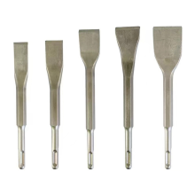 5PCS Hammer Pick Scraping Chisel Set Wall Slotting Masonry Concrete Drill Bit Tile Flat Point Chisels Round Handle