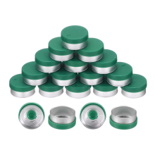 Bouchons à rabat, 200 pièces, sans bavure, couvercles scellés, vert, 13 mm