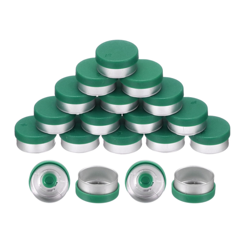 Bouchons à rabat, 200 pièces, sans bavure, couvercles scellés, vert, 13 mm