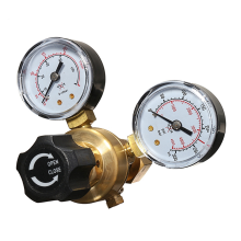 Druckregler Reduzierstück CO 2 Schweißen Twin Gauge Gasflasche MIG TIG Durchflussmesser Regelventil W21. 8 1/4 Gewinde