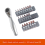 Mini Spiny Wheel Wrench 1/4 Positive and Reverse Fast Screwdriver, Inner Hexagonal Plums Blossom Multi -Function Set 5