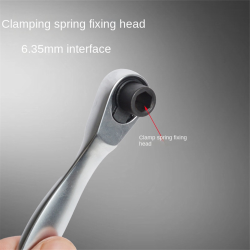 Mini Spiny Wheel Wrench 1/4 Positive and Reverse Fast Screwdriver, Inner Hexagonal Plums Blossom Multi -Function Set 2