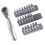 Mini Spiny Wheel Wrench 1/4 Positive and Reverse Fast Screwdriver, Inner Hexagonal Plums Blossom Multi -Function Set 2