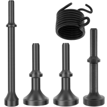 Glättungs-Lufthammer-Bit-Set, 5-teiliges Druckluftwerkzeug-Set mit Feder für 150, 190, 250
