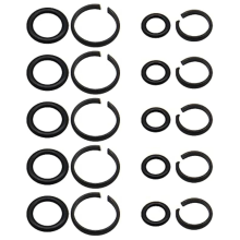 10 sets 1/2 inch en 3/8 slagsleutel borgringen met O-ring, compatibele elektrische sleutel/pneumatische