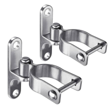 Nieuwe 2-pack muurbevestigde poortscharnieren 1-3/8 inch boerderijscharnier, 304 roestvrijstalen buishek