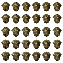 50 Stück Weihnachten - Jingle Bells Vintage Bronze 1,2 Zoll Metall Handwerk Glocke für Weihnachten Home Ornament