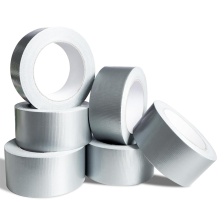 Hochleistungs-Klebeband, 5,1 cm x 25,4 m, 6er-Pack, silberfarben, wasserfest, stark, flexibel und selbstklebend für drinnen und draußen
