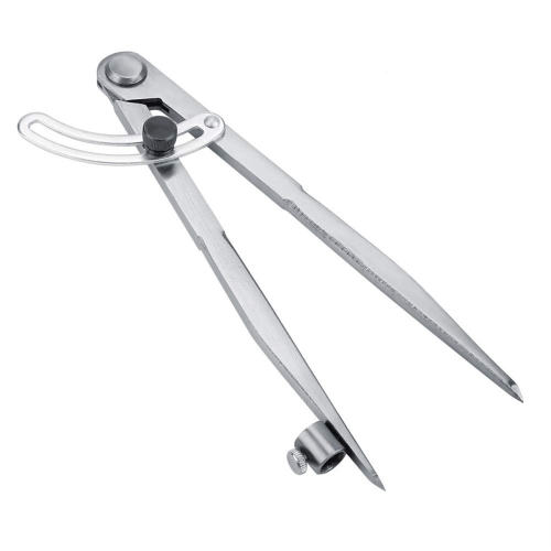 200mm Drawing Wing Leather DIY Adjustable Creaser Divider,Rotating Craft Tool Leathercraft Compasse 2