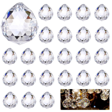 24pcs Crystal Suncatchers, 0.8 inches/20 mm Crystals for Hanging, Hanging Glass Prism Window Ornament,Craft,Wedding