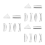 3sets Optical Lenses Teaching Tool Physics Instrument Convex Lens Microscope Spotlight Objective 2