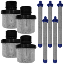 4 stücke 288716 3/4 Zoll Einlass Sieb und 5 stücke 288749 Airless Spritzen Filter Kit Passt Farbe