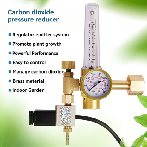Carbon dioxide regulator Pressure gauge flowmeter Dioxide Controller CO2 Concentration Control EU plug 2