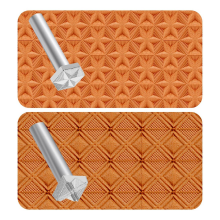 Lederstempel, 2 Stück, professionelle Randstempelwerkzeuge für handwerkliche Arbeiten