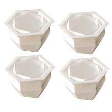 Diamanten bol kaarsvorm magische geometrische vorm chocolademousse maakset fondant A