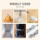 Datenkabel-Organizer, Upgrade-Silikonbinder, wiederverwendbarer elastischer Kabel-Organizer 4