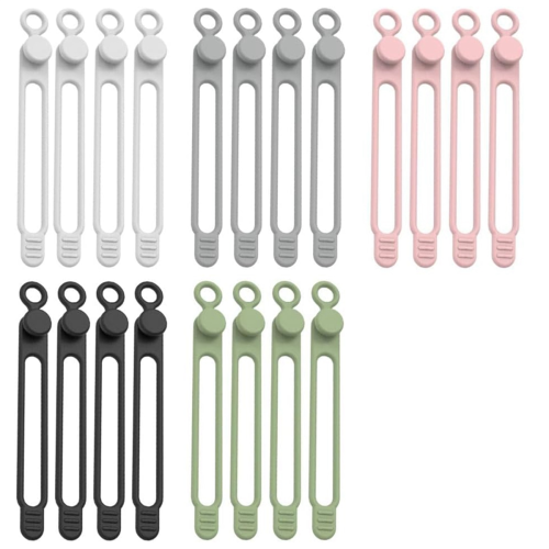 Datenkabel-Organizer, Upgrade-Silikonbinder, wiederverwendbarer elastischer Kabel-Organizer 1