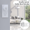 6 Pcs -2 Electrical Outlet Box Extender, 1 Extender with 12 Screws 4