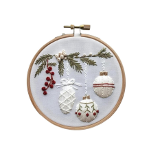 Niet-afgemaakte kerstserie, - Tas, borduurtas voor beginners, doe-het-zelf decoratie huiskamer. Ornamenten