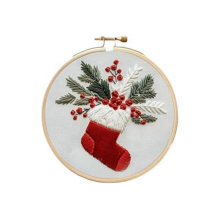 Niet-afgemaakte kerstserie, - Tas, borduurtas voor beginners, doe-het-zelf decoratie huiskamer. Kous