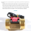 Water Flow Sensor Hall Meter 1 Inch External Wire Copper Turbine 4
