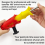 Multi-Angle Paint Brush Extender Red, Edger Tool for High Ceilings, Extension Pole Attachment Holder 6