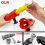 Multi-Angle Paint Brush Extender Red, Edger Tool for High Ceilings, Extension Pole Attachment Holder 4