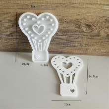 Hot Air Balloon Silicone Mold Gypsum DIY Xingxing Aixin House Decoration Tea Candle Holder Cement C
