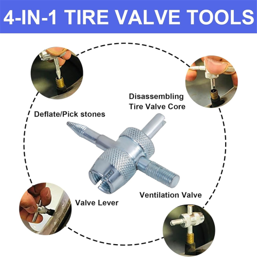 Quick Change Tire Valve Tool Kit, Stem Core Replace Car, ATV, Truck, Motorcycle, Etc,B 2