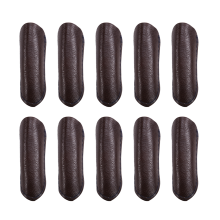 Lot de 10 protège-doigts en cuir pour la fabrication de bijoux artisanaux, demi-paquet, marron