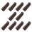10PCS Leather Finger Protector Thimble Guards Tools for Hand Craft Jewelry Making,Brown 3