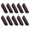 10PCS Leather Finger Protector Thimble Guards Tools for Hand Craft Jewelry Making,Half Pack Brown 4