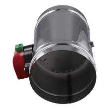 125mm Edelstahl Elektrische Luftkanal Dämpfer Ventil HVAC Führung Motorisierte AC220V Aktuator Stick