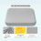 Cuscino ergonomico in memory foam per sedia da ufficio e sedia da studente per emorroidi, grigio chiaro 5