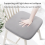 Cuscino ergonomico in memory foam per sedia da ufficio e sedia da studente per emorroidi, grigio chiaro 7